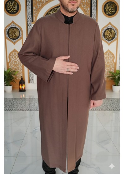 Kışlık Kaşe Cübbe (Kahve)