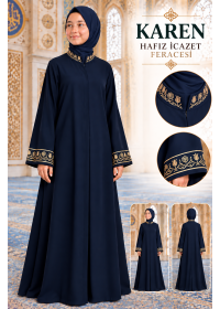Hafız İcazet Feracesi (lacivert)