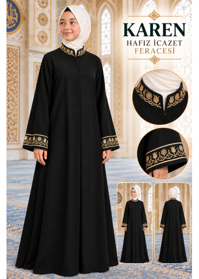 Hafız İcazet Feracesi (siyah)