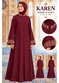 Hafız İcazet Feracesi (bordo)